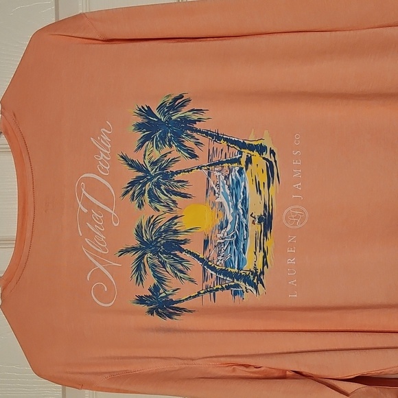 Lauren James Coral Pink Long Sleeve Shirt - Picture 8 of 9